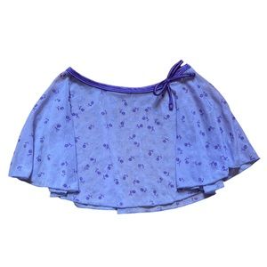 Y2K purple mini skirt